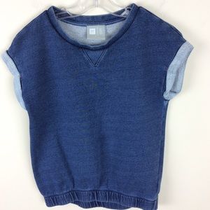 Girls Gap kids Cap Sleeves Pullover Blue M…